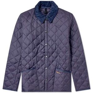 BARBOUR HERITAGE LIDDESDALE QUILT MENS JACKET, Navy - Brand New with Tags